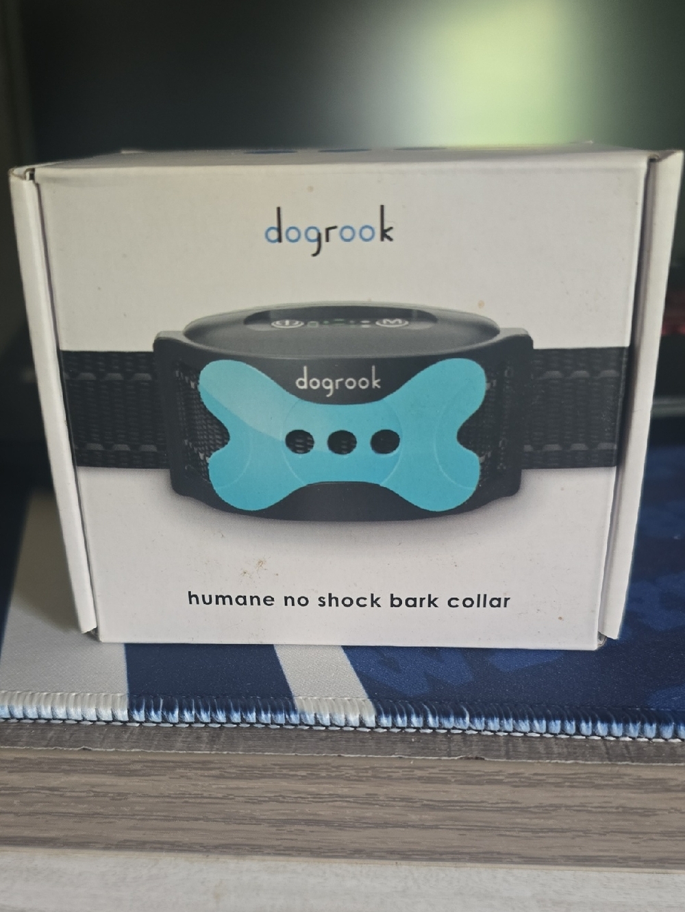 Dogrook Humane No Shock Bark Collar in Blue